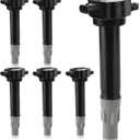 6PCS UF502 Ignition Coil Pack Compatible with Chrysler 300 Pacifica Sebring Town & Country/Dodge Avenger Challenger Charger Grand Caravan Journey Magnum Nitro Stratus/Volkswagen Routan V6