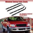 X AUTOHAUX 4pcs Car Inner Outer Weatherstrip Window Sweep Felts Seals for Ford F150 F250 F350 Bronco 1987-1997 E7TZ1521452A E7TZ1521453A F2TZ1521456A F2TZ1521457A