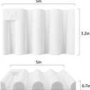 Soap Dish for Shower, Bathroom & Kitchen  Non-Slip, Self-Draining Design to Keep Soap Dry, Extend Soap Life  Easy to Clean, Compact & Durable (White, 2 pcs)