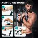 Professional Twister Arm Trainer, Adjustable 60-100lb Chest Workout Equipment for Men, Portable Detachable Design for Home Gym, Arm Chest and Shoulder Muscle Strength Exerciser Training