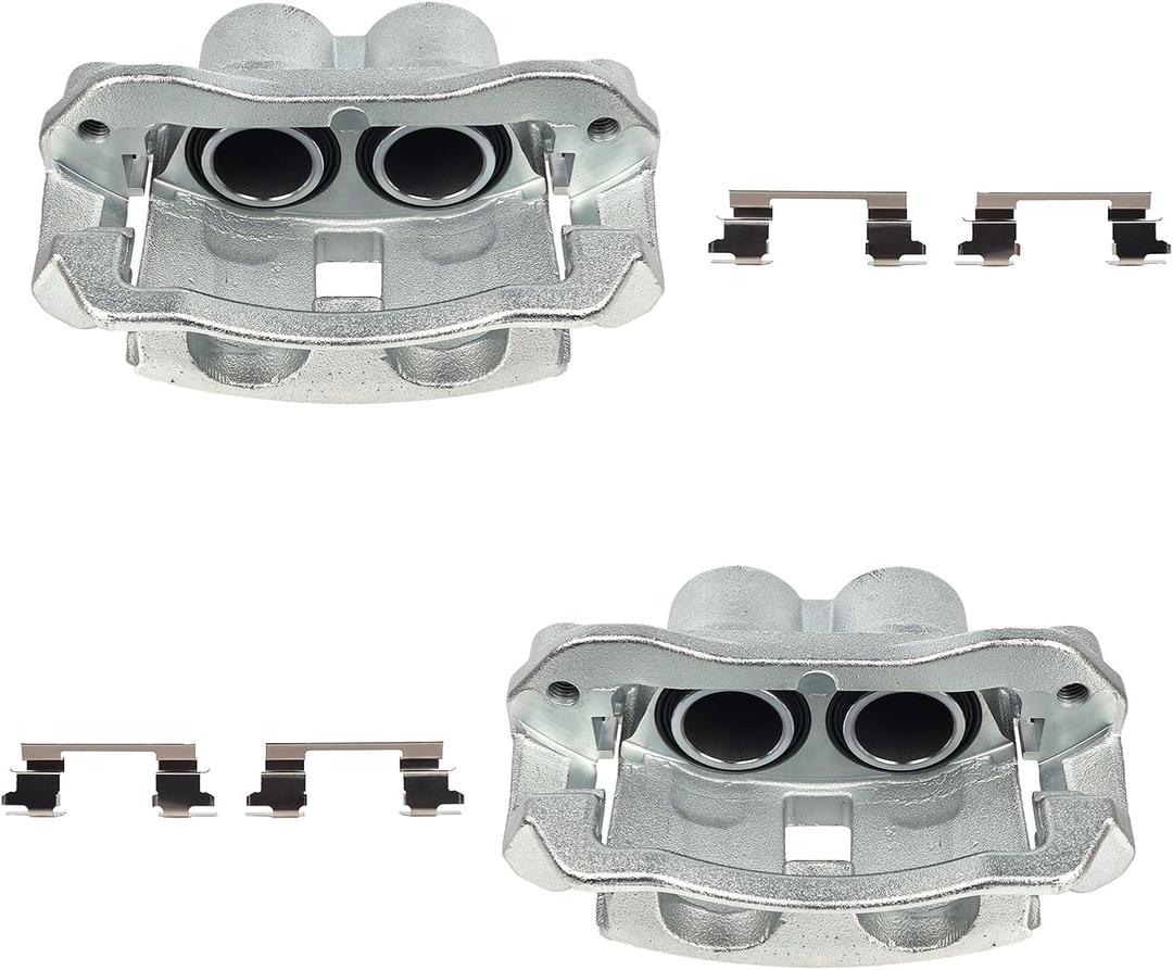 Autoround 18B4934 18B4935 Rear Disc Brake Caliper Assembly w/Bracket Fit for 2003-2020 Chevrolet Express 2500 / Express 3500, 2003-2020 GMC Savana 2500 / Savana 3500, Both Driver Passenger Side
