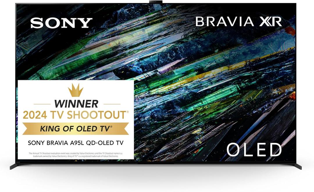 Sony QD-OLED 77 inch BRAVIA XR A95L Series 4K Ultra HD TV: Smart Google TV with Dolby Vision HDR and Exclusive Gaming Features for The PlayStation 5 XR77A95L- Latest Model,Black