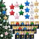 15 Sets Christmas Inspirational Gifts You're a Star Keep Shining Ornament with Support Boxes Plastic Positive Star Hanging Gift for Student Class Teacher Employee Coworker Xmas Tree Decor