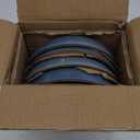 GBHOME 9'' Large Ceramic Pasta Bowls, 38oz Stoneware Pasta Serving Bowls Set of 4 for Kitchen, Wide Bowls for Fruit,Pasta,Salad,Oatmeal,Meal, Microwave Safe, Reactive Glaze-Space Blue