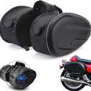 JFG RACING Motorcycle Saddlebags, Motorcycle Side Bag, Motorcycle Panniers Waterproof Universal for Sport bike Dirt Bike, 36L-58L Expandable Capacity Motorcycle Bags and Luggage