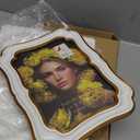 PHAREGE 5x7 Vintage Picture Frame White Gold, Ornate Antique Picture Frame for 5x7 Photo, Retro Photo Frame for Tabletop Vertical or Horizontal Display, 1 Pack