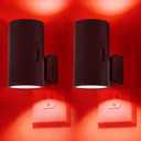 670nm Red Light Night Light for Sleep - Zero Blue Light, Adjustable Brightness & Energy Efficient Night Light Plug into Wall with Dusk-to-Dawn Sensor for Nursery, Bedroom, Bathroom [2 Pack]