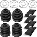 2 pcs Caltric Rear Axle Inner Outer Cv Boot Kit Compatible with Yamaha Rhino 660 Yxr660F 4Wd 2005-2007