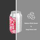 Slim Standard 12oz Can Holder for Beer&Soda, 8 Pack Can Cooler Sleeve for Beverage Soda Drinks, Insulated Neoprene Can Cover, Reusable Can Covers for Women (Multicolor-2, 12oz Standard Can)
