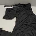 PRETTYGARDEN Womens 2026 Summer Off The Shoulder Dress Ruched Bodycon Sleeveless Split Cocktail Party Maxi Dresses (Small, Black)