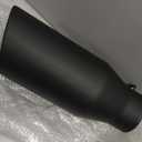 A-KARCK Exhaust Tip 4 Inch Inlet, Universal 4'' Inlet 6" Outlet 15" Long Stainless Steel Bolt On Exhaust Tailpipe Black Muffler Tip for Truck