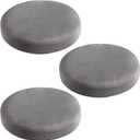 panthra 3 Pieces Stool Covers Round, Bar Stool Covers Round, Washable and Reusable, Non-Slip and Wear-Resistant, Flexible and Easy to Install, Widely Used in Homes and Restaurants (Gray)
