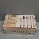 MESCOMB Dual Voltage Hot Air Styler Wrap - 5 in 1 Hair Dryer Brush with Fast Drying Blow Dryer, Styling, Straightening & Volumizing with Travel Bag (100V240V) Gift for Women (Pink)