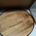 21" Lazy Susan Oak Wood Turntable Organizer for Cabinet, Farmhouse Round Wooden Large Lazy Susan Organization and Storage for Dining Table, Pantry, Kitchen, Countertop, Cupboard, Home Decor