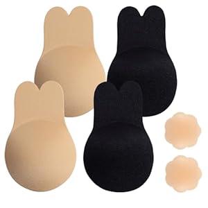 Sticky Bra Strapless Sticky Invisible Push up Silicone Bra for Backless Dress with Nipple Covers Adhewekjsdddd
