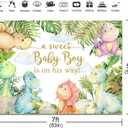 Dinosaur Baby Shower Backdrop 7x5ft Baby Dinosaur It's a Boy Baby Shower Background Party Decorations Cartoon Dino Theme Banner Photo Booth Props