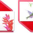 Papyrus Watercolor Hummingbird All Occasion Cards with Envelopes & Signature Seals, Blank Inside for Personalized Message (12-Count)