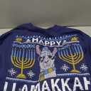 Happy Llamakkah Hanukkah Llama Menorah Chanukah Alpaca Gift Sweatshirt, XL