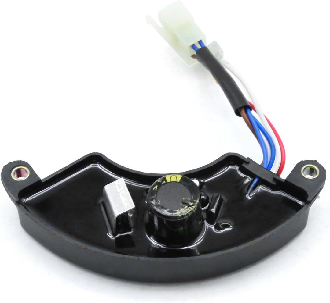Anxingo AVR Automatic Voltage Regulator Rectifier for Generator 3KW 4KW 5KW 5.5KW 6KW 6.5KW 7KW 7.5KW 8KW, Half Moon Style Universal