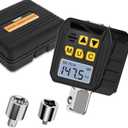 1/2 Drive Digital Torque Adapter, 7.38-147.5 Ft-lb/10-200 Nm Digital Torque Wrench Converter with 3/8" and 1/4" Adapters for Bicycle Motorcycle Car Repair