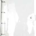 A4 Clear Soft PVC Round Ring Binders Dia 25mm 4-Ring Binder Cover with Snap Button Closure for Loose Leaf Journal Planner Albums DIY (A4-4 Holes(247x320mm))