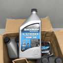 Quicksilver 4-Stroke Oil Change Kit – for Mercury Outboard Engines – 15, 20, 25, 30, 40, 50, 60, 75, 90, 115, 150, 175, 200, 225, 250, 300, 350, 400 HP, Unspecified