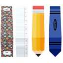 2 x 4 PCS Back to School Preschool Graduation Decorations Table Runner 71 x 13'' Kindergarten Graduation Composition Pencil Crayon Ruler Notebook for School Dining Room Classroom Party Decoration