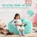 Bean Bag Chair Cover (No Filler) for Kids and Adults,Beanbag Stuffed Animal Storage Without Filling Plush Toys Holder and Organizer Soft Premium Corduroy 200L