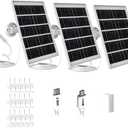 7W Solar Panel for Eufy Camera Compatible with Eufycam 2C/2C Pro/2/2 Pro/E20/E40/E, USB Solar Panel with USB-C Port Outdoor Camera, 9.8ft Cable with 360 Adjustable Bracket