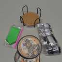 Fotasmua 8 PCS Halloween Diamond Art Coasters Kits, Round Full Drill Halloween Pumpkin Ghost Diamond Painting Coasters Set with Holder, DIY Diamond Dot by Number Coaster Art and Craft for Home Decor