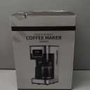 SHARDOR 10-Cup Programmable Coffee Maker, Regular & Strong Brew Drip Coffee Machine for Home and Office, Auto Shut Off, Permanent Filter, Silver