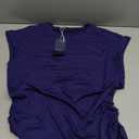 SAMPEEL Summer Tops Cap Short Sleeve Tshirts Shirts T Shirts Crew Neck  (S, Navy)