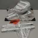 iDavosic.ly 4 Tier Plant Stand Indoor Outdoor, Tiered Corner Multiple Flower Pot Holder Shelf, Metal 34 Inch Tall Display Rack for Patio Porch Living Room Garden Balcony Bedroom, White