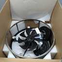 Ohniyou 20'' Flush Mount Caged Ceiling Fan with Lights Remote Control, Farmhouse Rustic Low Profile Small Vintage Enclosed Ceiling Fan Lighting Fixture Bedroom Dining Room