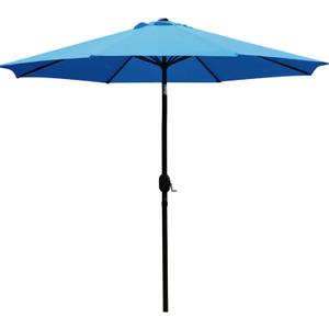 Sunnyglade 9' Patio Umbrella Outdoor Table Umbrella with 8 Sturdy Ribs (Blue)