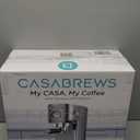 CASABREWS CM5418 Espresso Machine 20 Bar, Compact Espresso Maker with Steam Milk Frother, Stainless Steel Coffee Machine with 34oz Removable Water Tank for Cappuccino, Gift for Women or Men, Silver