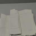 H.VERSAILTEX Ivory Valances for Windows, Room Drakening Small Window Kitchen Valances Curtains, Rod Pocket Cafe Valance for Bathroom Laundry Basement 2 Packs, 52" W x 18" L, Ivory/Cream