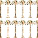 Didaey 12 Pcs Gold Wedding Centerpiece Stand Metal Flower Arrangements Holder Tall Centerpiece for Table Gold Vase Flower Stand for Wedding Reception Event Party Hotel Home Decor(20 Inches)