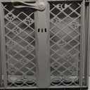 MYPET North States Paws Portable Pet Gate: 26-40" Wide. Pressure Mount. No Tools Needed. Made in USA, 23" Tall, Expandable, Durable Dog Gates for Doorways, Fieldstone Gray