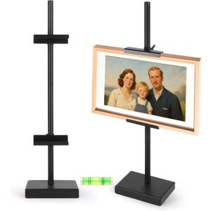 Adjustable Tabletop Easel Stand for for Picture Frames Up to 16", Picture Easels for Display, Picture Frame Holder Stand, Adjustable Art Easel. (Black,18inch)