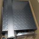 Large Platform Scale with Wheel 660 LB Floor Weight Computing Postal Scale Digital Perfect Industrial Platform Scale Foldable for Postal Luggage Shipping Mailing Weighing