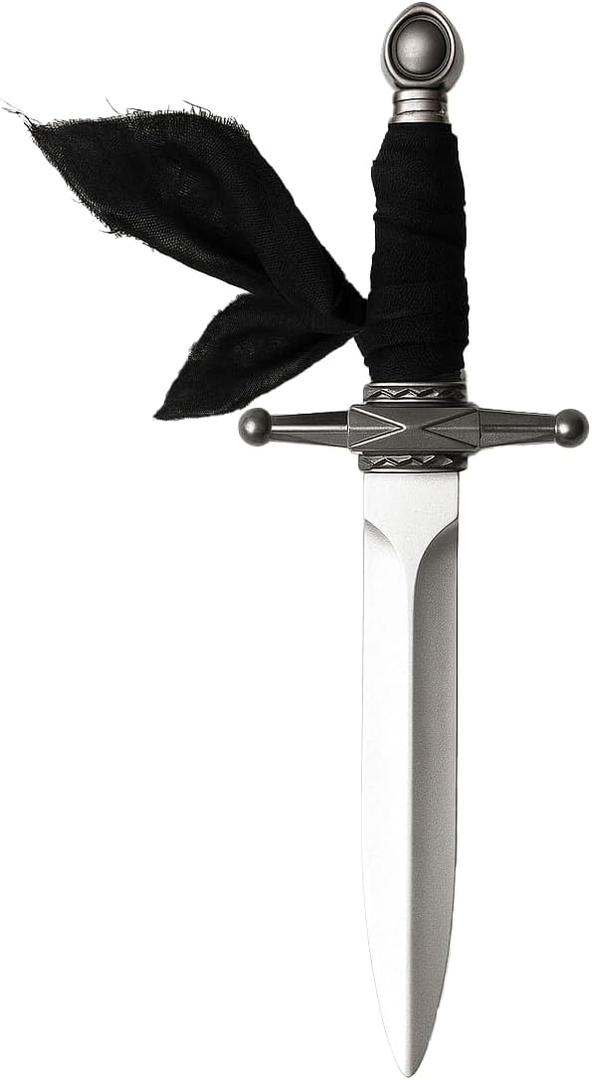 Morph 15 Inch Fake Dagger Prop, Medieval Daggers Adults Halloween Sword, Halloween Accessories Adult, Fake Dagger Knife