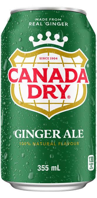 Canada Dry, Ginger Ale 355ml, (EXP 03/01/28)