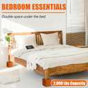 4 Inch Solid Wood Bed Furniture Risers Set of 4, Light Brown Square Heavy Duty Couch Lifters Brown Wooden Furniture Risers Blocks for Bed Frame, Sofa, Chair, Table, Cabinet, and More
