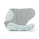 Esembly Cloth Diaper Cover - Reusable Swim Diaper, Waterproof, Breathable - Adjustable Outer Layer Over Absorbent Inner for Blowout Protection - Mist, Size 1 (7-17lbs)
