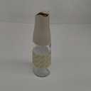 Zuutii Olive Oil Dispenser, Drip Free Spout Oil Container for Kitchen.Vinegar Dispenser, Glass Bottle for Cooking,500ML,Light Cream