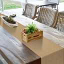 8 Pack Natural Burlap Table Runners,12 x 72 Inch Rustic Jute Table Runner and Placemats Bulk for Western Wedding Table Decorations,Farmhouse Style Party,Holiday,Kitchen Coffee Table Decor Cover
