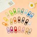 VvLons DIY Keychain Clip, 70Pcs Colorful Keychain Clasp Swivel Snap Metal Key Chain Hooks for Bag Charm, Gifts, Lanyard Hardware, Party Favors
