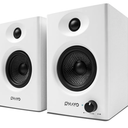 OHAYO 60W Computer Speakers for Gaming and Music, Active Bluetooth 5.3, Stereo 2.0 Speakers for Desktop PC Monitor or Laptop, Surround Sound Speaker, 3.5 mm Aux RCA Input, USB-Powered, 1 Pair, White
