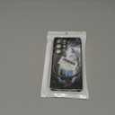 ETLKJVBL for Samsung Galaxy S25 Ultra Case, Black White Wolf High-Definition Painted Glass Back Cover with Soft Silicone TPU Bumper, Shockproof Protective for S25 Ultra Phone Case